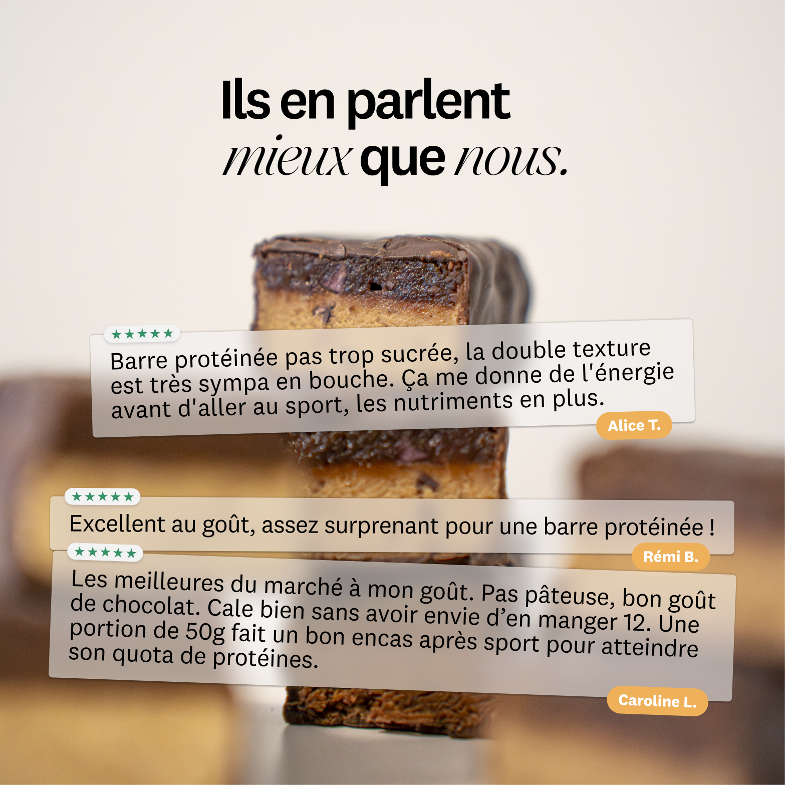 Barres protéinées Bio