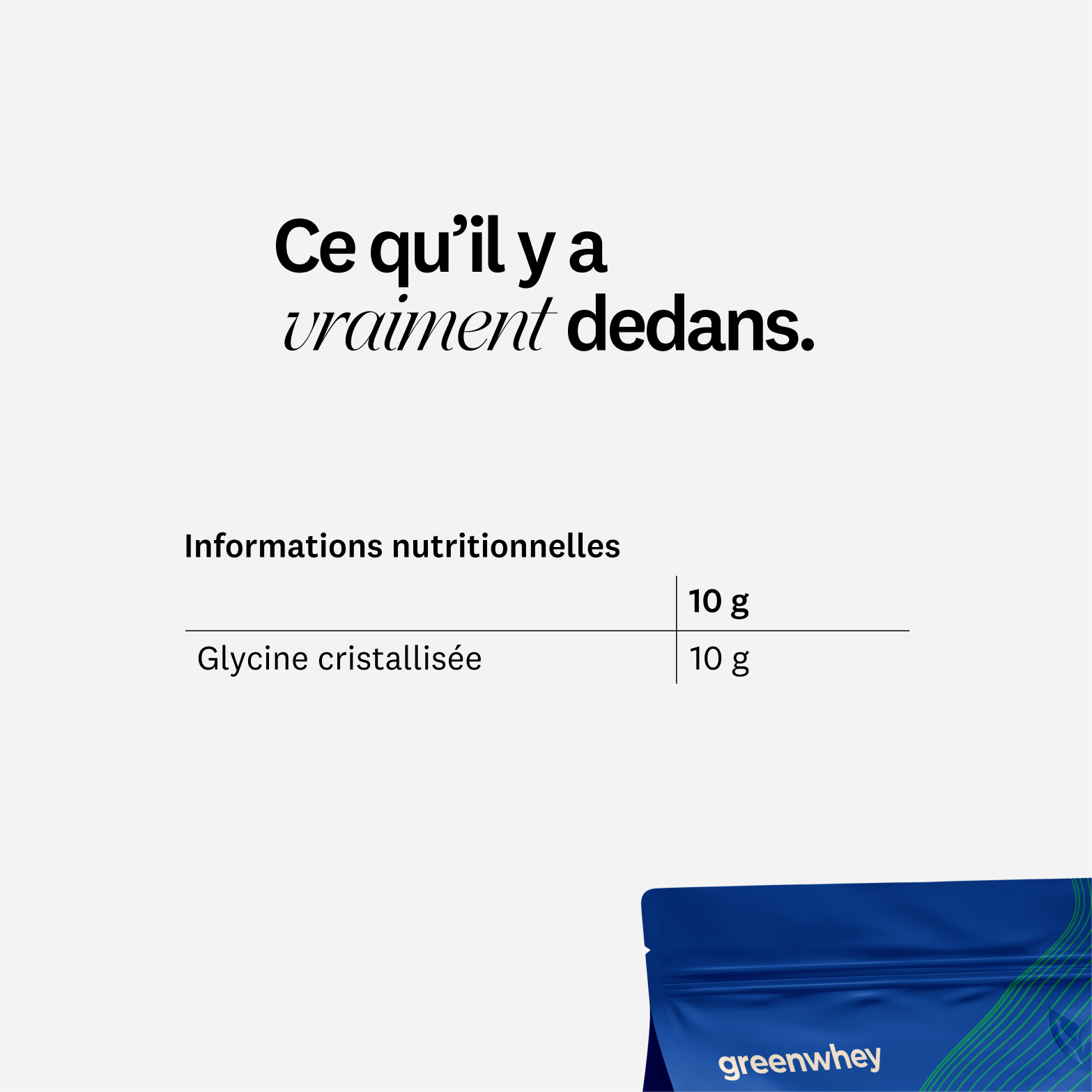 Glycine cristallisée