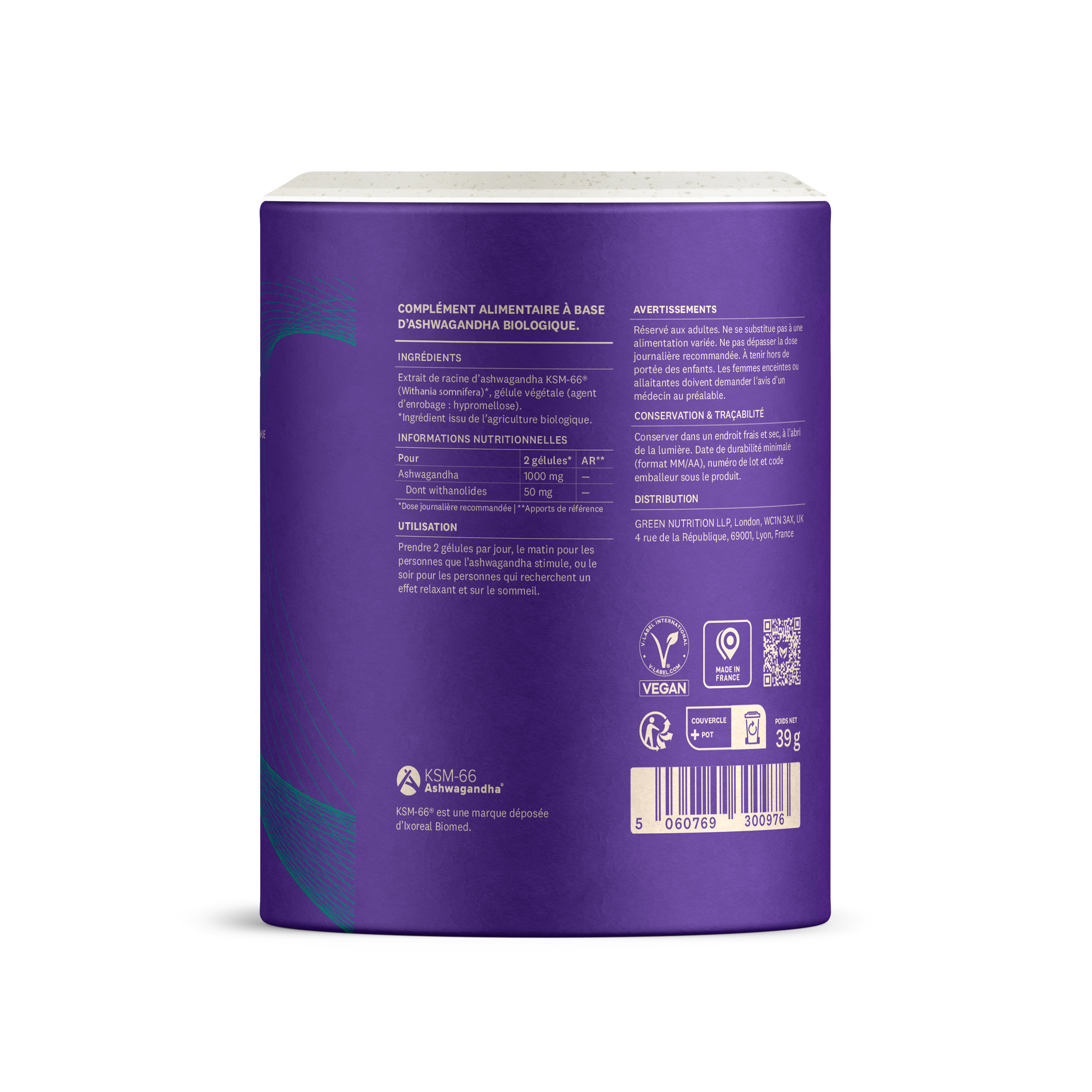 Ashwagandha bio KSM-66