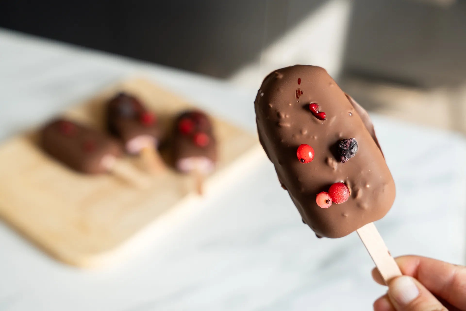 Magnums protéinés aux fruits rouges