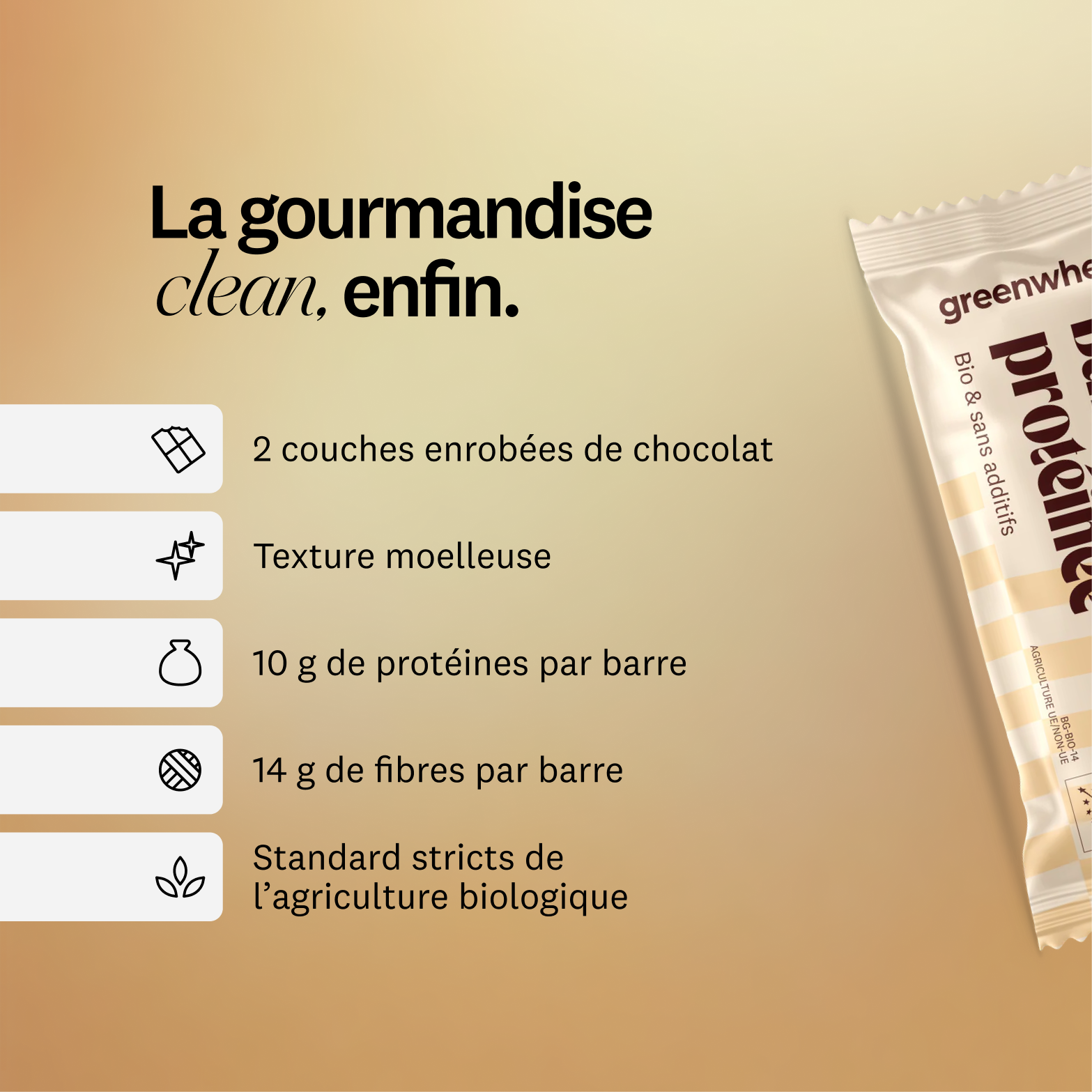 Barres protéinées Bio