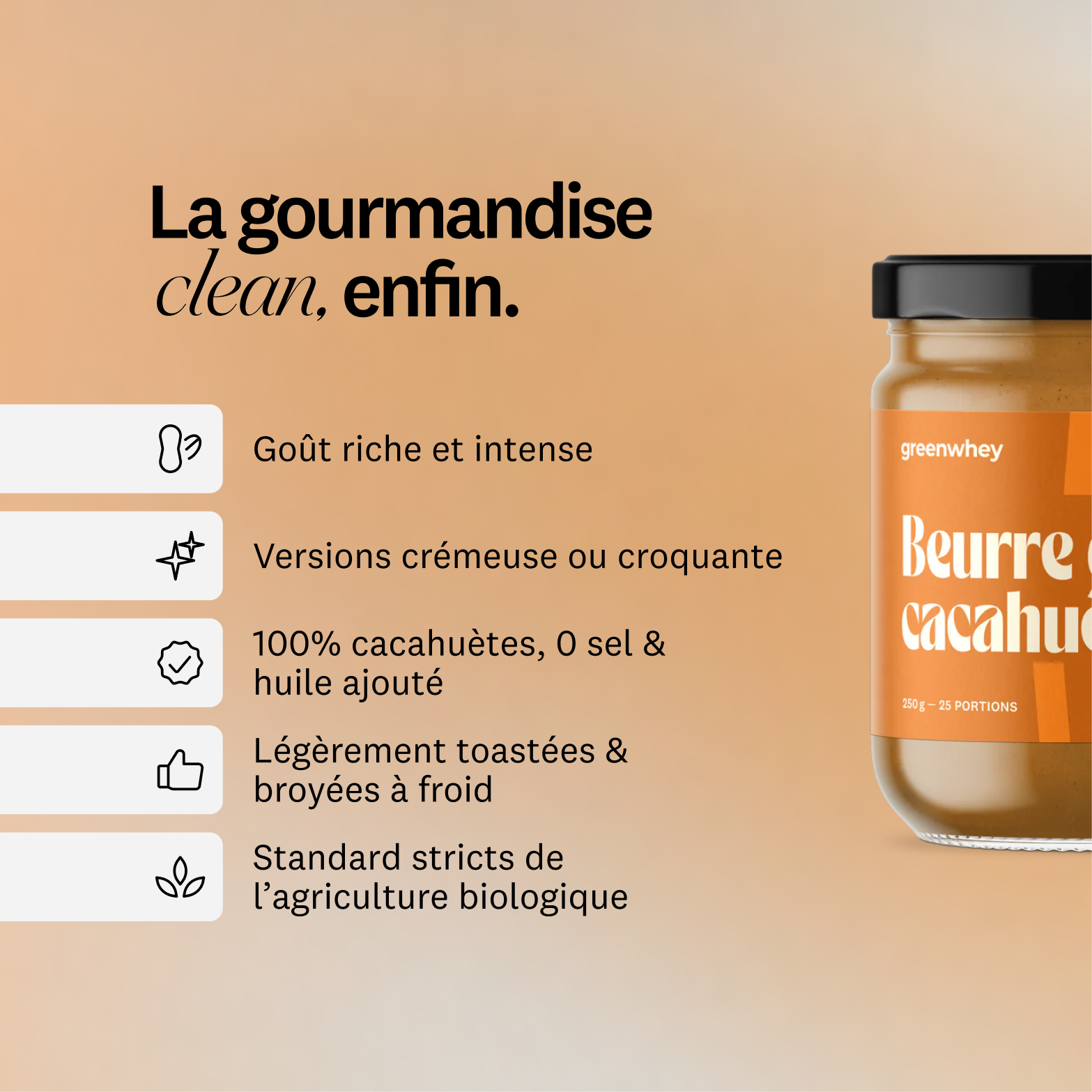 Beurre de Cacahuètes Bio