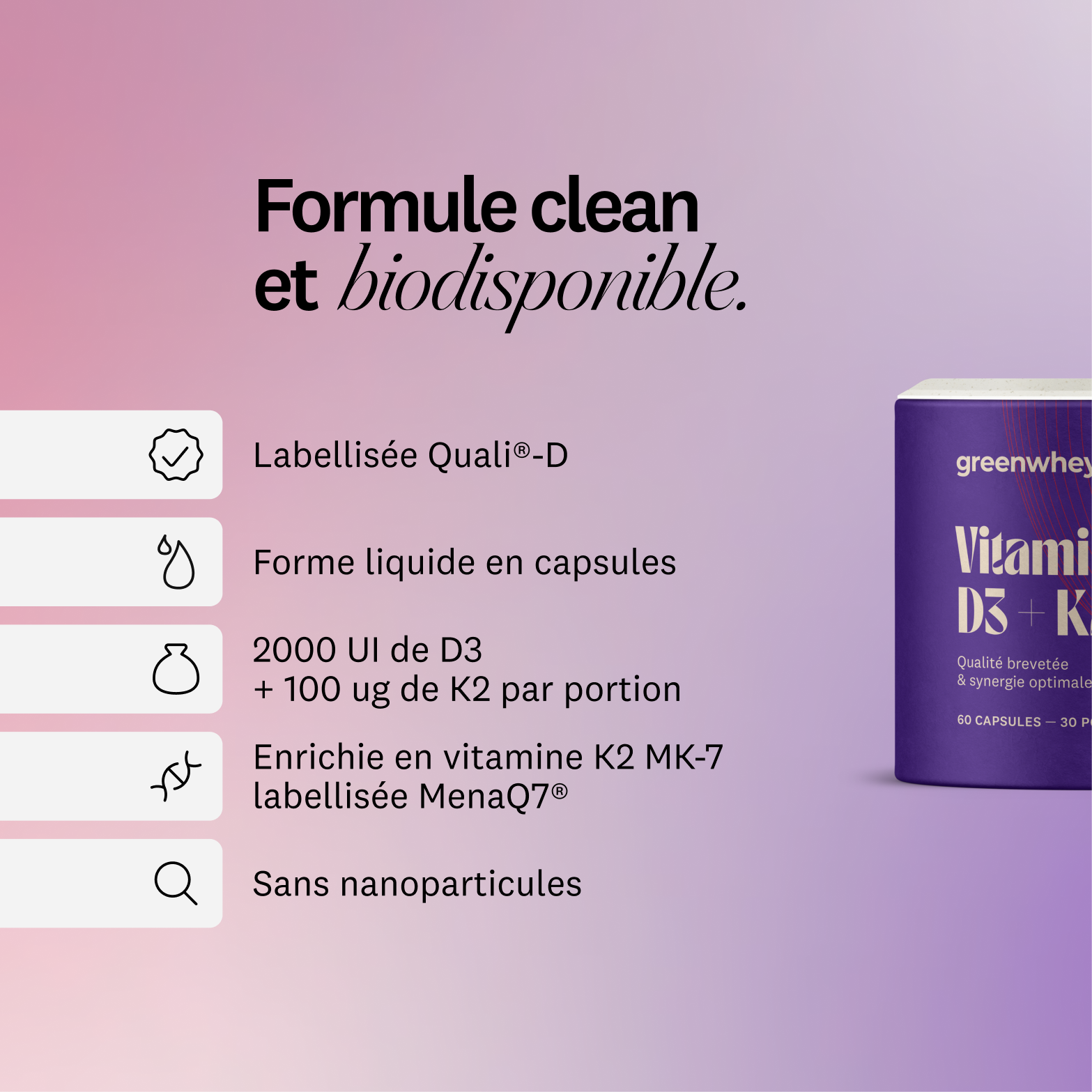 Vitamine D3 + K2