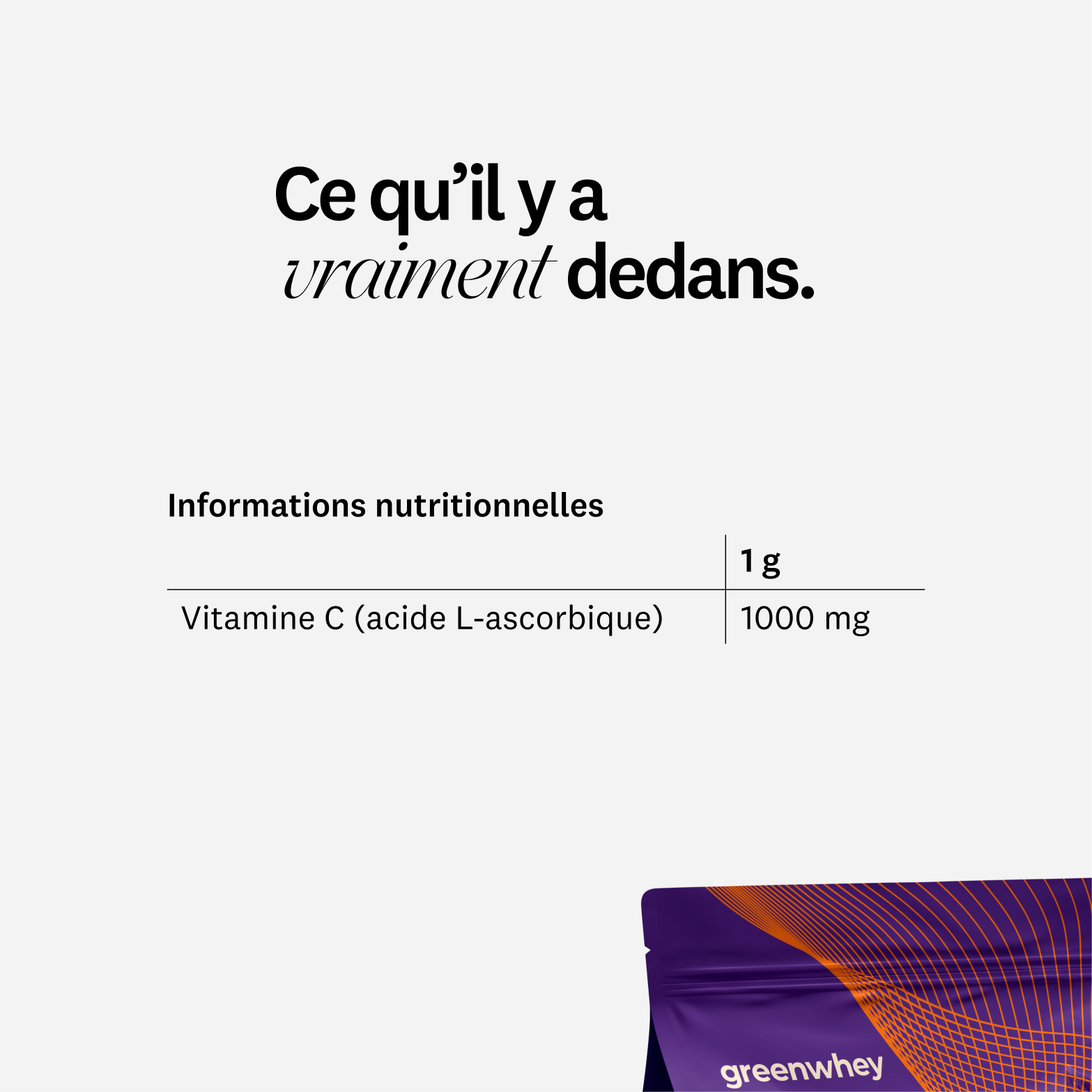 Vitamine C en poudre