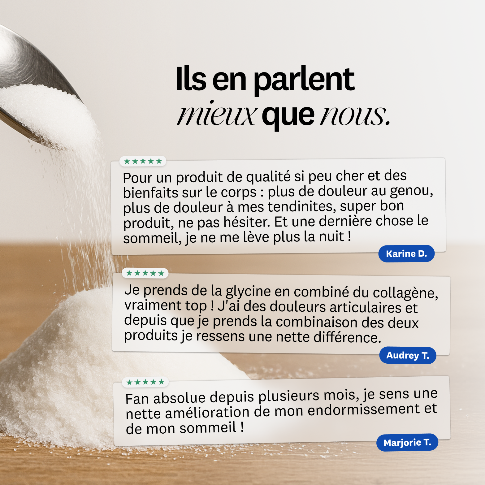 Glycine cristallisée