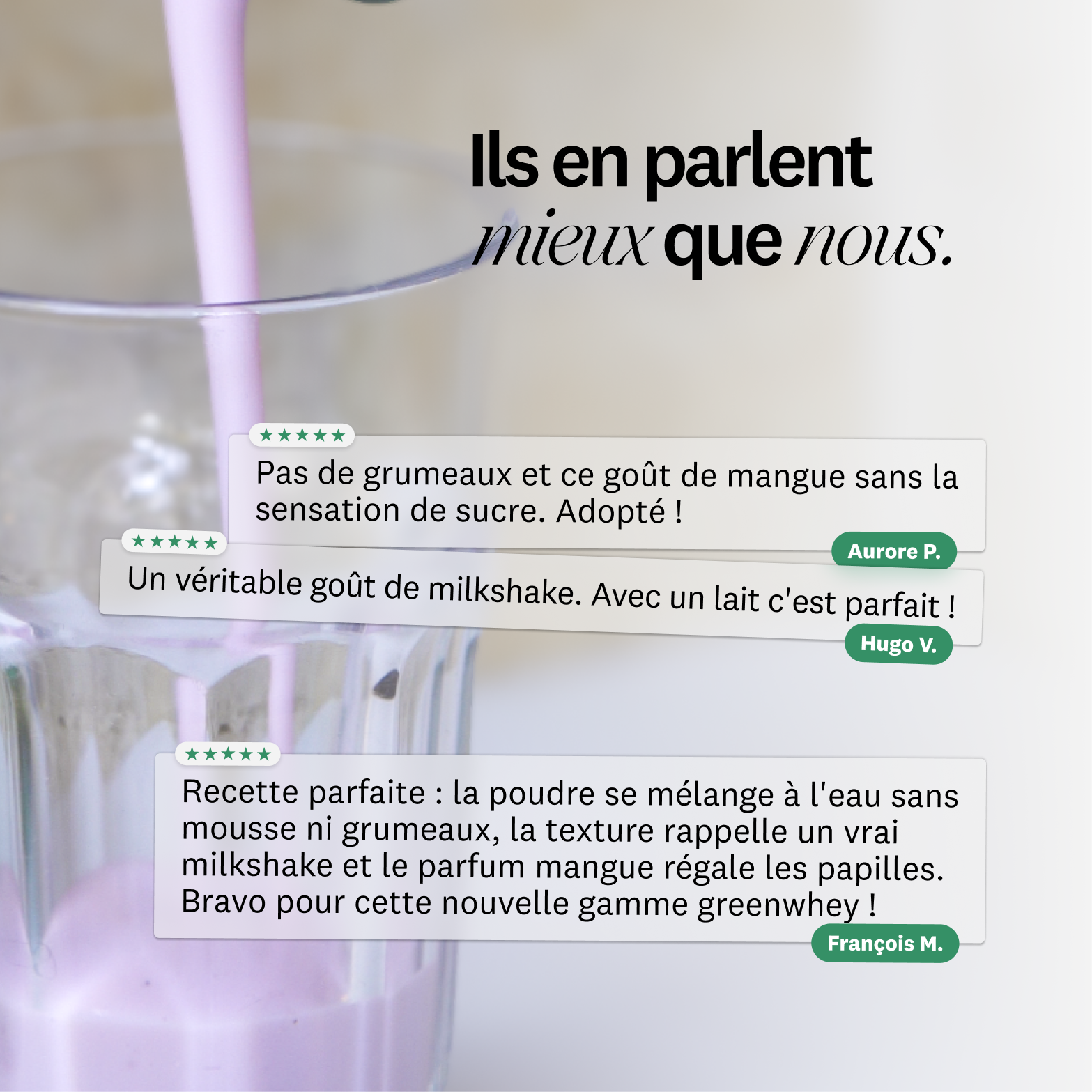 Milkshake protéiné