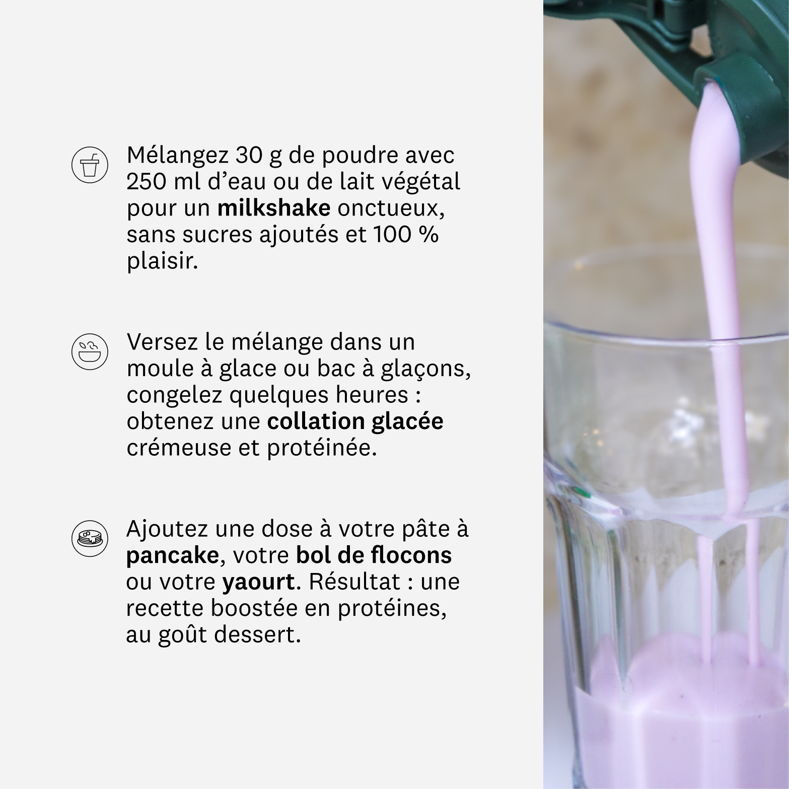 Milkshake protéiné